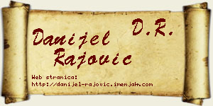 Danijel Rajović vizit kartica